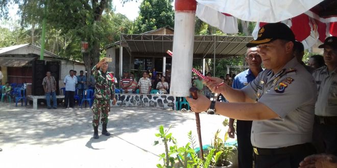 Pos Kamling kecamatan Umalulu diresmikan langsung oleh Kapolres Sumba Timur