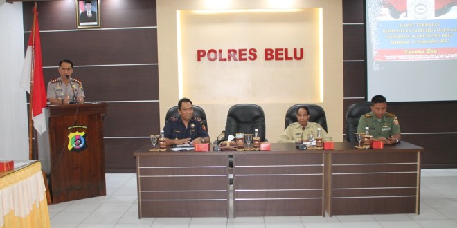 Bersama Forkopimda, Kapolres Belu Bahas Masalah Keamanan di Perbatasan RI-RDTL