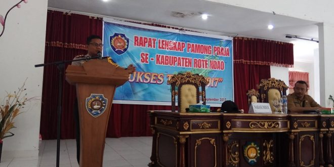 Kapolres Rote Ndao sampaikan kesiapan Polisi menjelang Pilkada Serentak 2018