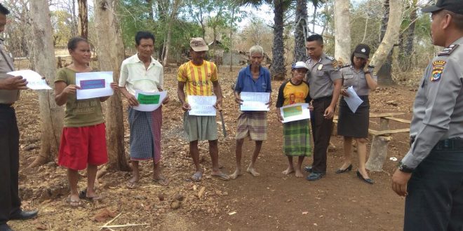 Cegah terjadinya kebakaran lahan dan hutan, Satuan Binmas turun dan berikan sosialisasi ke masyarakat