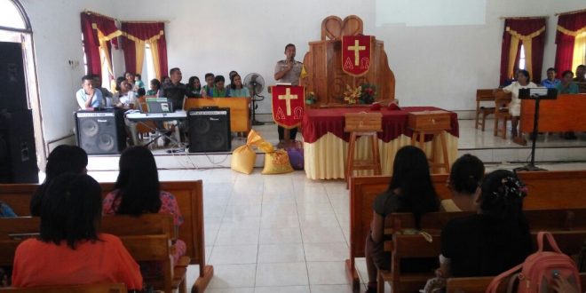 Kapolres Rote Ndao kembali himbau masyarakat lewat mimbar Gereja