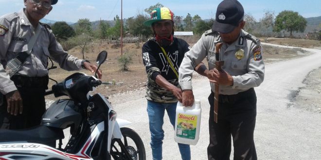 Bawa Parang dan Minuman Keras, Warga TTU Terjaring Ops K2YD Polsek Raimanuk