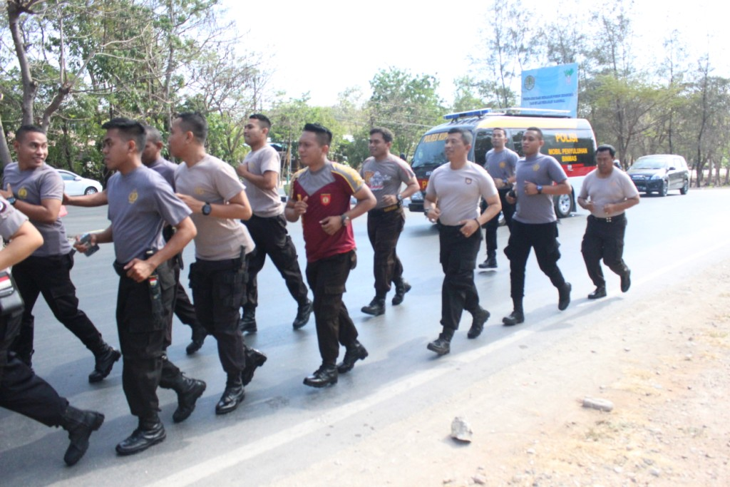 Jaga stamina dan kebugaran tubuh, Personel Polres Kupang Kota Tingkatkan Kemampuan jasmani