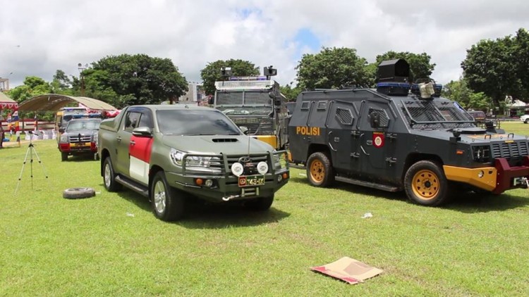 Tunjukkan Kekuatan Lewat Show Of Force, Tanda Polres Belu dan Instansi Terkait Siap Amankan Pemilukada Gubernur dan Wakil Gubernur NTT Tahun 2018