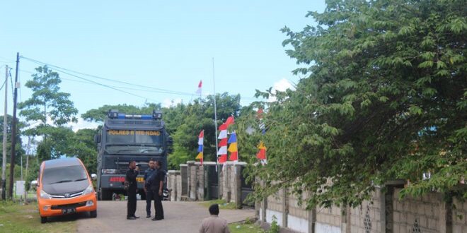 Polres Rote Ndao Jaga Ketat Kantor KPUD Jelang Rapat Pleno