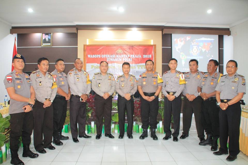 Polres Belu, Polres TTU dan Polres TTS Sambut Tim Was OPS Mantap Praja Mabes Polri