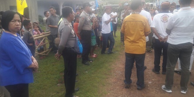 Pengamanan Kampanye Paslon Gubernur NTT Peket Victory-Joss di Kec. Lembor