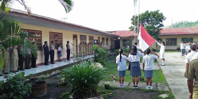 Pelajar Smak Regina Pacis Bajawa Diberikan Pemahaman Tertib Berlalu Lintas