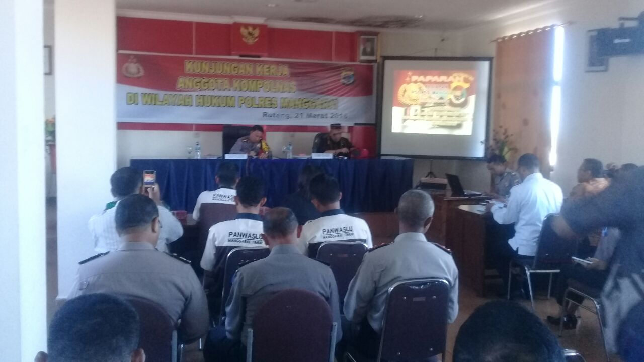 Kunjungan Kerja Komisioner Kompolnas Di Polres Manggarai,