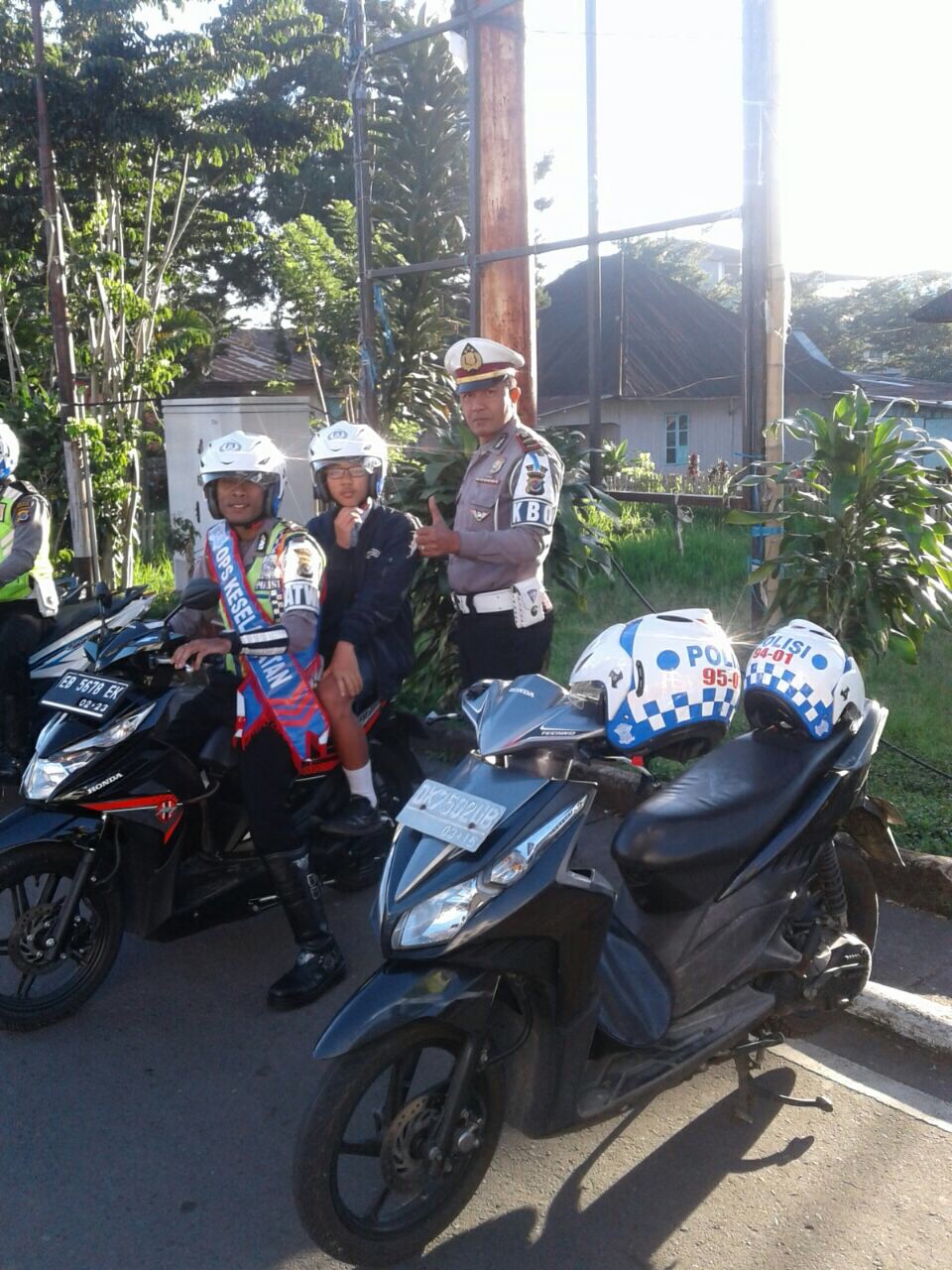 Kegiatan Strong Point Sat Lantas Polres Manggarai