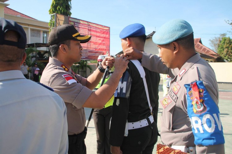 Pimpin Gelar Pasukan, Kapolres Belu Sampaikan Sasaran Operasi Patuh Turangga 2018