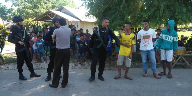 Cipta Kondis Jelang Pilkada Bupati Sumba Barat Daya, Personil Gabungan Polres Sumba Barat gelar Ops K2Yd