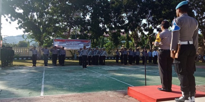 Polres Mabar Melaksanakan Apel Gelar Pasukan Operasi Patuh 2018