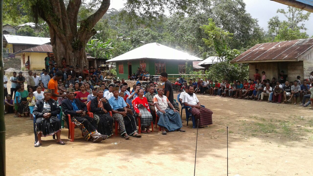 Personil Polsek Borong, Polres Manggarai amankan jalannya kampanye dari Paket NERA