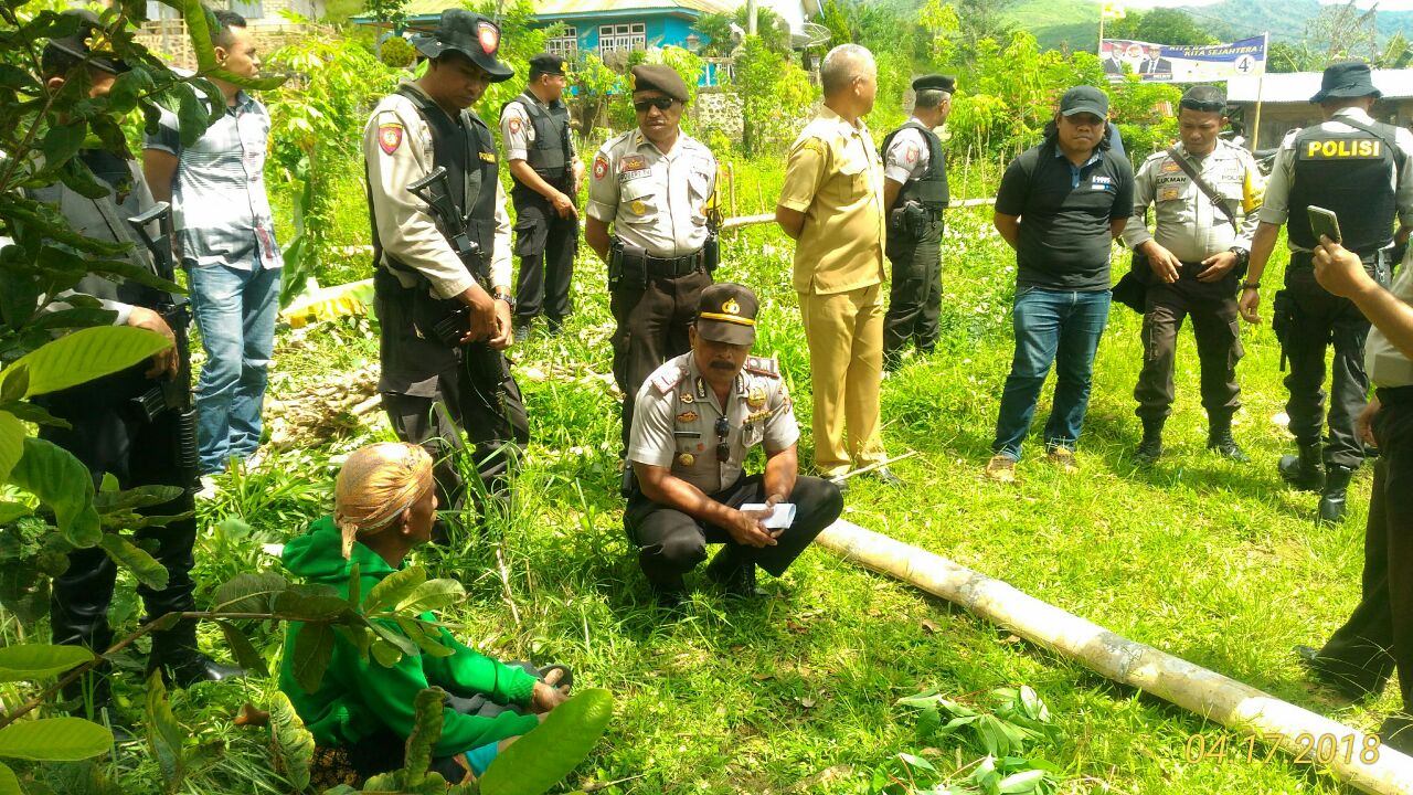 Kasat Binmas Polres Manggarai Pimpin  Kegiatan Olah TKP