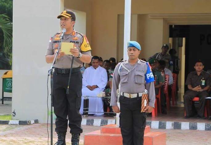 Siaga 1 Bom Surabaya, Kapolres Belu Minta Anggota Tingkatkan Kewaspadaan Saat Bertugas