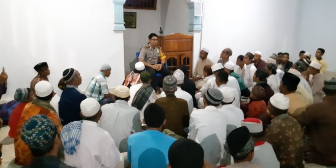 Silaturahmi Kapolres Mabar Ke Masjid Al Ihsan Capi Desa Golo Bilas