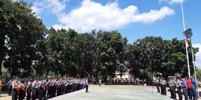 Menyikapi serta mengantisipasi aksi teror di Surabaya, Polres Mabar Gelar Apel Siaga I