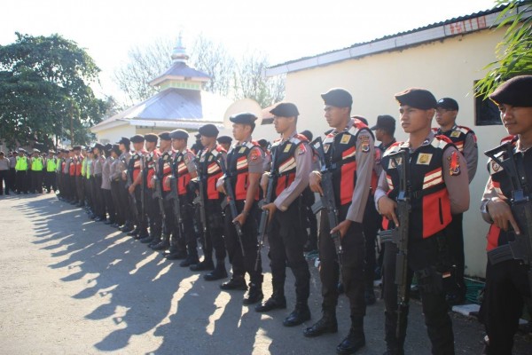 Jelang Pungut dan Hitung Suara Pilgub NTT 2018, Polres Belu Gelar Apel Siaga dan Pengecekan Personil Pengamanan TPS