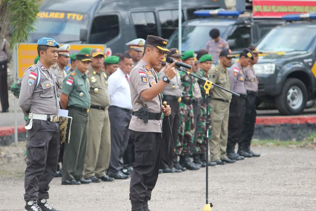 Jelang Pemungutan Suara Pilkada Serentak 2018, Polres TTU Gelar Apel Konsolidasi