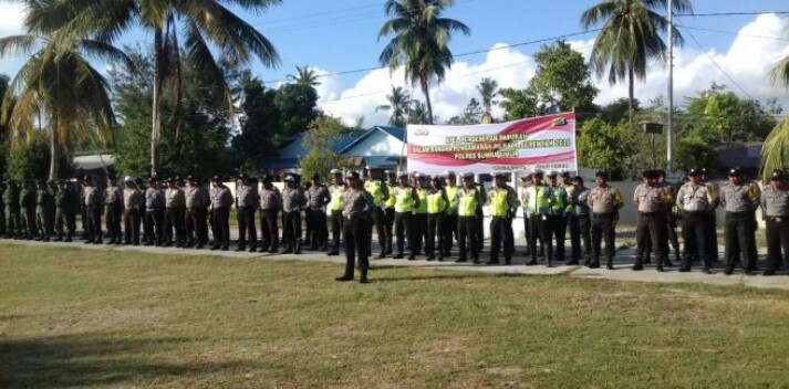 H-2 Pilkada Serentak 2018, Polres Sumba Timur Gelar Apel Serpas