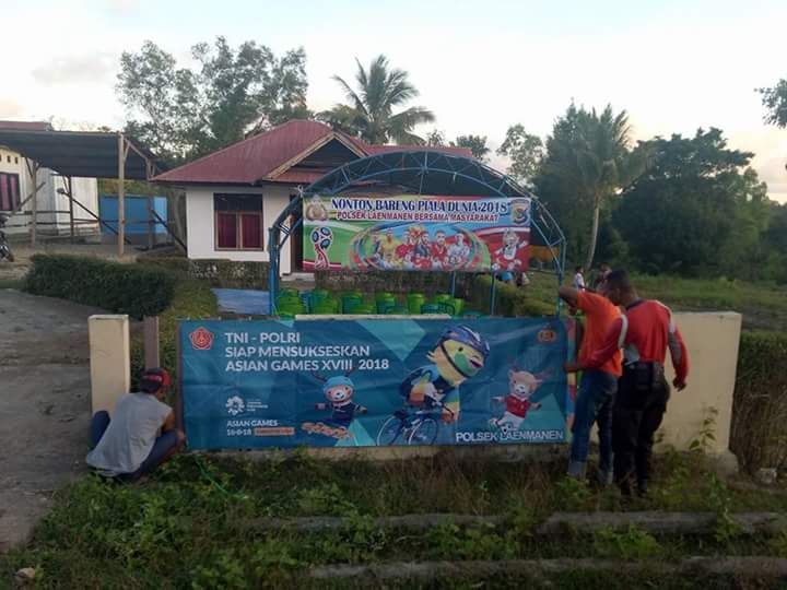 Kapolres Belu Puji Terobosan Kapolsek Laenmanen, Gelar Nobar Piala Dunia Bersama Masyarakat