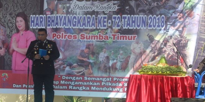 Peringatan Hari Bhayangkara Ke 72, Polres Sumba Timur Laksanakan Syukuran