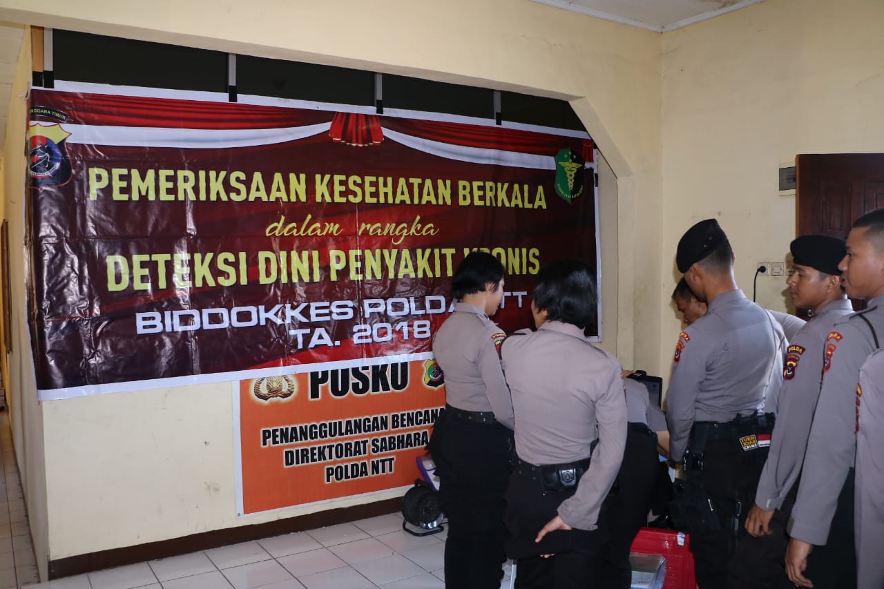 Pemeriksaan kesehatan Personil Dit Sabhara Polda NTT