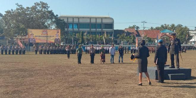 HUT Bhayangkara Ke -72 Di Lapangan Manda Elu