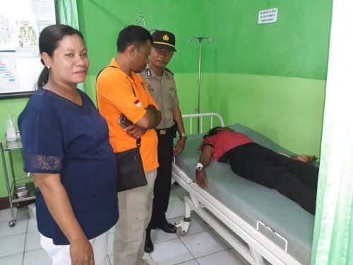 Kapolsubsektor Talibura bersama Warga Berhasil Menggagalkan Upaya Bunuh Diri Seorang Warga