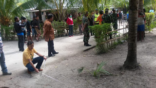 Polsek Paga mengamankan Proses Pemeriksaan bidang Tanah Sengketa