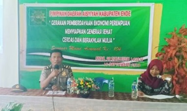 Sosialisasi bahaya Narkoba oleh Kasat Binmas Polres Ende