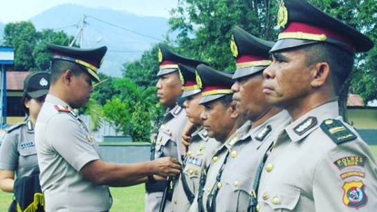 SERAH TERIMA JABATAN KASAT LANTAS,KASAT NARKOBA DAN KAPOLSEK WEWARIA POLRES ENDE POLDA NTT