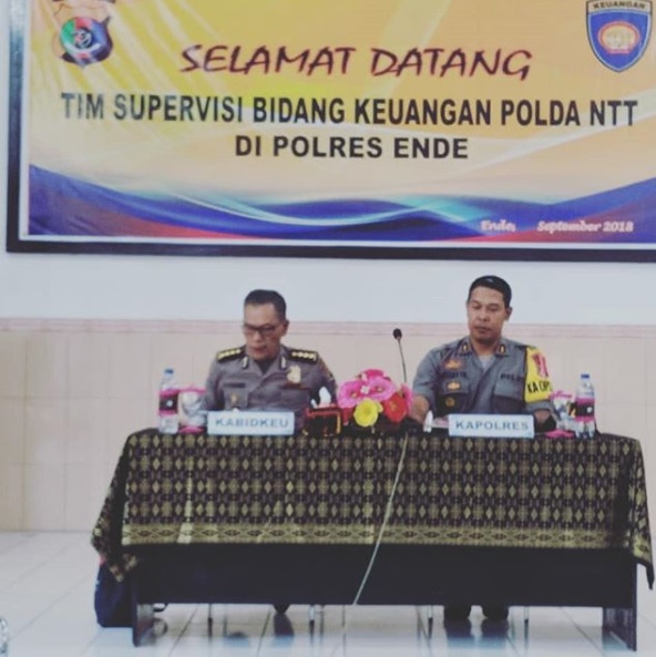 Kegiatan Supervisi Bidang Keuangan Polda NTT Di Polres Ende