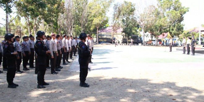 Anggota Polres Mabar Siap Amankan Pilkades Serentak 60 Desa di Kabupaten Manggarai Barat