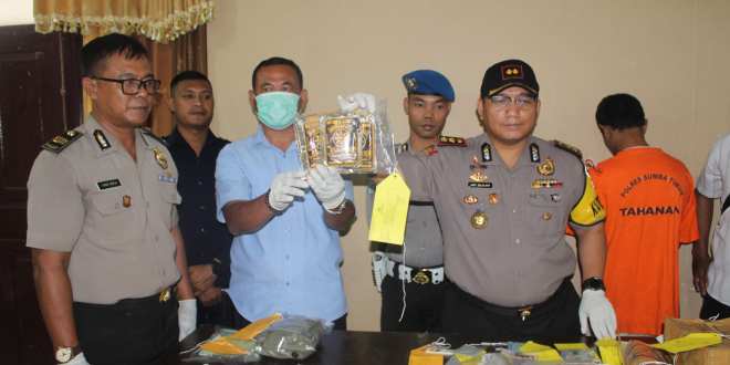 Satnarkoba Polres Sumba Timur berhasil Amankan 204,81 Gram Ganja