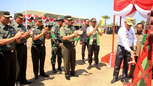 Turun ke Malaka, Kapolres Belu Hadiri Pembukaan TMMD ke 103 Tahun 2018