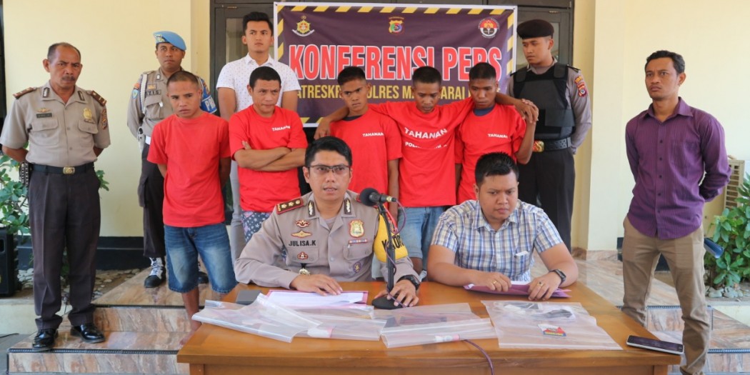 Konferensi Pers, Polres Manggarai Barat Ungkap 3 Kasus Kejahatan