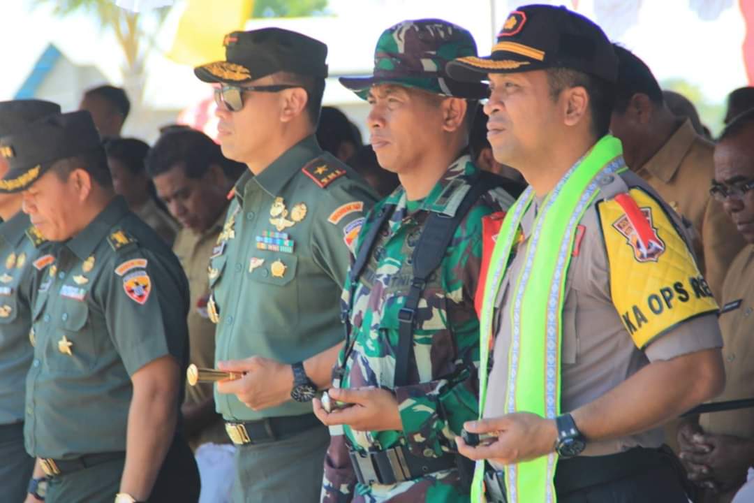 Turun ke Malaka, Kapolres Belu Hadiri Pembukaan TMMD ke 103 Tahun 2018