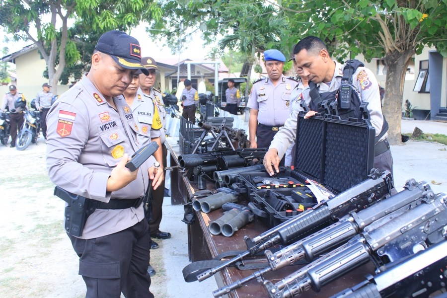 Kapolres Sumba Timur : “Kesiapan peralatan personil merupakan kunci keberhasialan personil dalam melaksanakan tugas