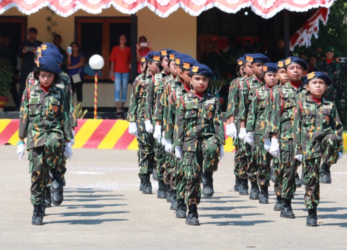 Latihan Dua Bulan Brimob Cilik Tunjukan Kebolehannya