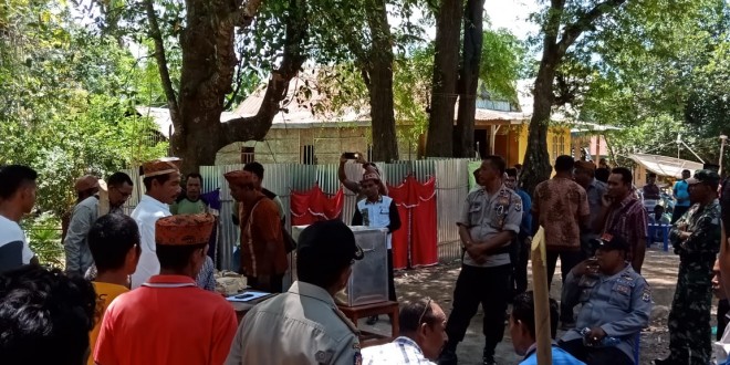 Sempat Tertunda, Pilkades di Manggarai Barat ini Dikawal Sejumlah Personil Polres Manggarai Barat