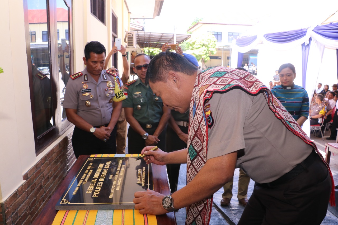 Kapolda NTT: Gereja Oekumene Polres Kupang Kota ini Bisa juga digunakan Masyarakat