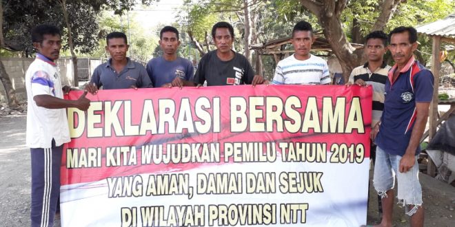 Silaturahmi dengan Masyarakat Insana Utara, Kapolsek Ingatkan Warga agar Jauhi Hoax dan Ujaran Kebencian