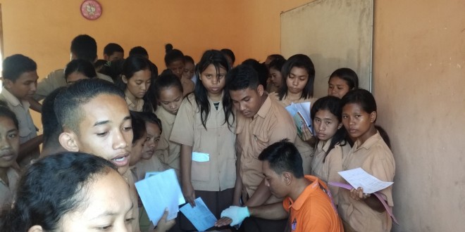 Mantap, Polres Manggarai Barat Mulai Lakukan Program Sidik Jari Gratis Di Sekolah Tingkat SLTA