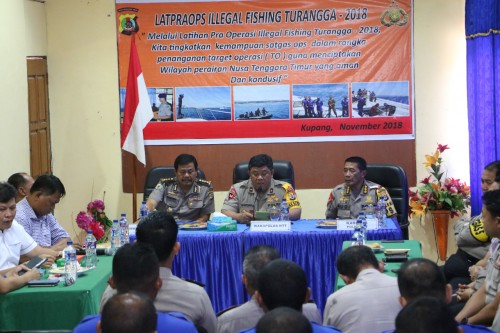 Ops Illegal Fishing Turangga 2018, Wakapolda NTT : ” mari ciptakan perairan NTT yang aman dan Kondusif “