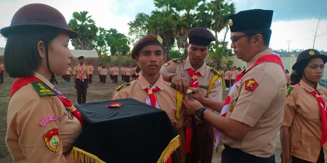 Sebanyak 94 Siswa-Siswi Resmi Dilantik Sebagai Anggota Saka Bhayangkara