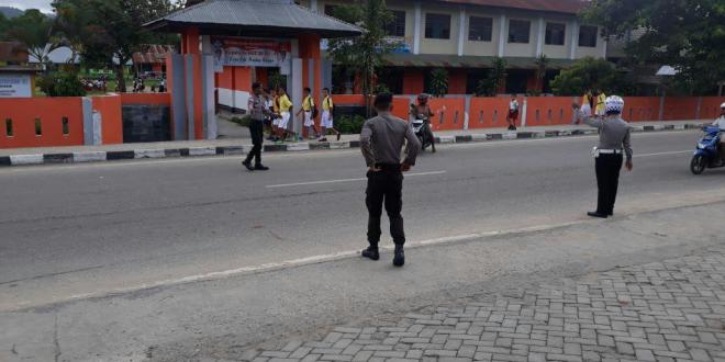 Pengaturan Lalu Lintas Pagi di Beberapa Titik