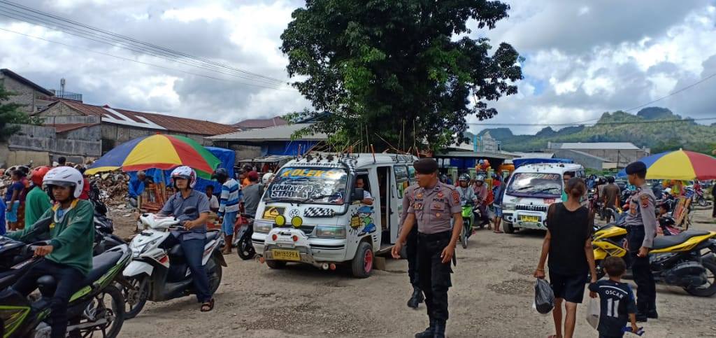 Jamin Kenyamanan Masyarakat Saat Beraktivitas, Dalmas Polres Belu Fokuskan Patroli di Tempat-tempat Ini