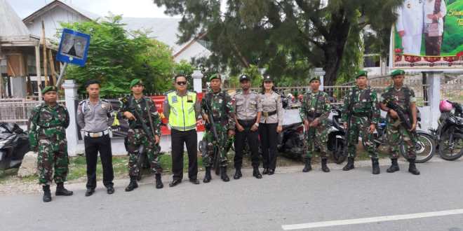 Sinergi TNI Polri Amanan Pelaksanaan Ibadah Gereja di Kabupaten Sumba Timur